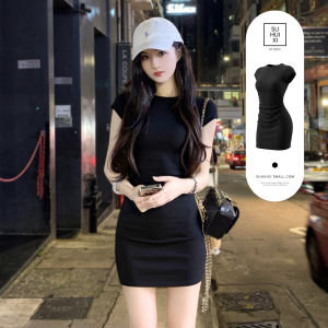 SUHUIQIAN | Slim Fitted Flared Short Summer Dress for Petite Height Women