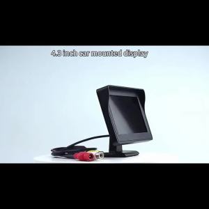 4.3-Inch HD Display And Backup Camera Kit Plug And Play -Camera with 8 LED Lights for Small Cars Suvs Pickups And Rvs Etc.