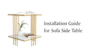 โต๊ะหินอ่อน โมเดิร์น จริง หิน 44.5x44.5x55.5cm สีดำ / ทอง โต๊ะข้างโซฟา