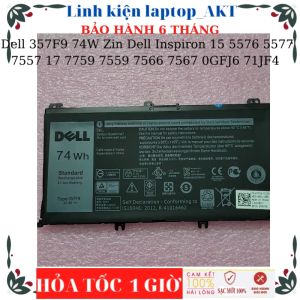 [PIN ZIN]Pin dùng cho Laptop Dell 357F9 74W Zin Dell Inspiron 15 5576 5577 7557 7566 17 7759 7559 7566 7567 0GFJ6 71JF4 0GFJ6