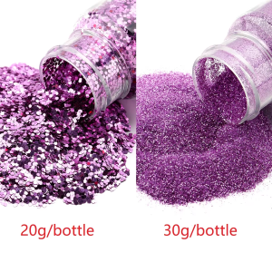 20/30g Color Glitter Sprinkles Powder Chunky Shiny Flake Decoration Glitters for Creative Makeup Nail Paillette DIY Accessories
