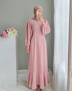 ZALICA MAXY DRESS / DRESS MOTIF FLORAL MODEL FISHTAIL