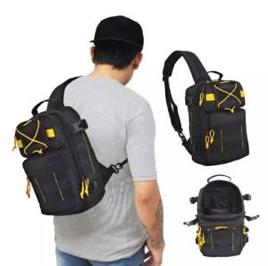 Tas Slempang Army Slimbag Talikur Kuning Tornado - Original Slimbag Cordura Nylon dengan 5 Saku (Hitam/Coklat Tua/Hijau Army)