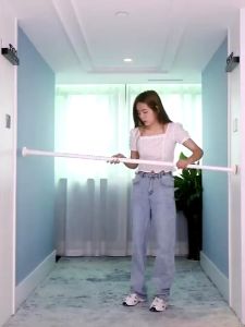 168-468cm Multifunctional Bathroom Shower Curtain Rod/Punch-free Telescopic Curtain Rod Stainless Steel Adjustable Curtain Rods No Drilling Rustproof 伸缩杆