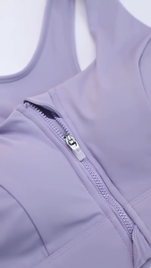 COSI COZY Sport Bra Baju Olahraga Wanita Resleting Zipper Bahan Seamless Premium