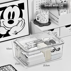 NAIFUNA | Dustproof Covered Storage Box Acrylic Transparent