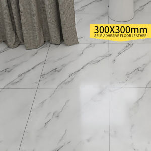 vinyl tiles 50pcs floor sticker self adhesive waterproof tiles 30x30 sale for flooring&bathroom