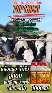 TOP CHITO ไคโตซาน สำหรับสัตว์บกสัตว์น้ำและพืช ขนาด 1000ml.
