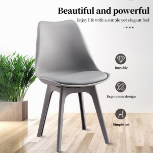 ​​FairCraft​​ Nordic Dining Chair With Foam Cushion Study Chair Vanity Chair Living Room Chair Bedroom Chair