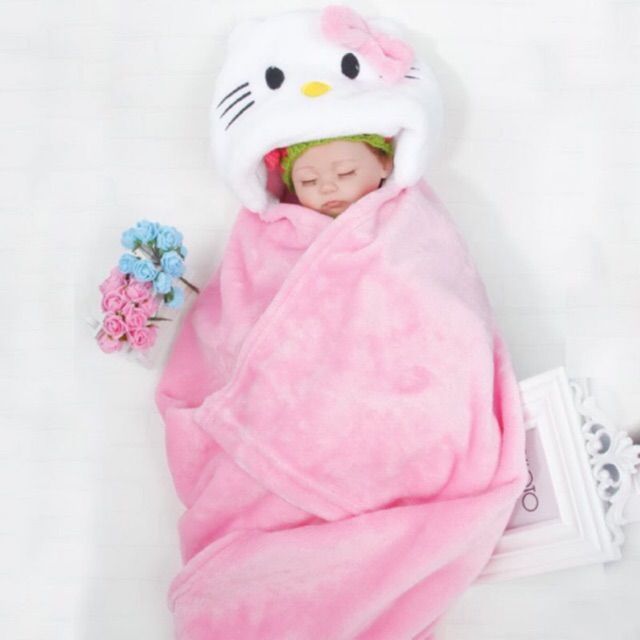 Baby Hooded Bath Towel Animal Cartoon Bathrobe Soft Coral Fleece