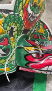 Barongan Spons Monster Anak Ukuran Tanggung Free Kemul Pendek | Mainan Tradisional Anak