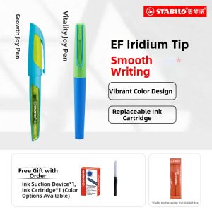 STABILO | Student Use Wear-resistant Fountain Pen Ink Cartridge Replaceable