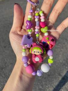 Rantai Telefon Buatan Tangan Pop Bean Tulen /Authentic Pop Bean Handmade Phone Chain Pendant Rantai Telefon Buatan Tangan Pop Bean Tulen - luludog
