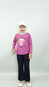 CF Kids Setelan Anak Perempuan Celana Cutbray Ballerina Cappuccino