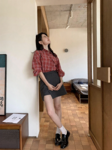 NIHAOKANONG | Chân Váy Xẻ Cao Thiết Kế Ôm Dáng