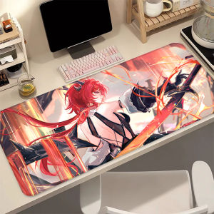 Bandai | Anime Girl Arknights Endfield Mouse Pad Laevatein Mousepad Large 60x35 Mouse Mat Gamer Laptop Rug Gaming PC Accessories Desk Mat