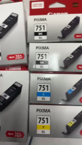 หมึกแท้ Canon PG-750XL BK Canon 751XL BK C M Y ของแท้ 100 %