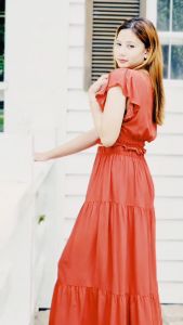 SC83 Set | Ruffles Top and Maxi Skirt
