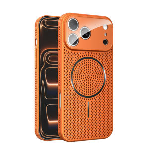 Luxury Heat Dissipation Breathable Cooling For Magsafe Case For iPhone 17 16 15 14 Plus 13 12 Pro Max Magnetic Bumper Hard Cover
