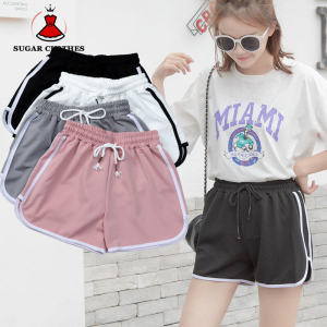 SUGAR Sports Shorts for Womens Summer Casual Loose Fitting Straight Leg Pants Wearing High Waisted Slimming and Anti Glare Three Way Yoga Hot Pants