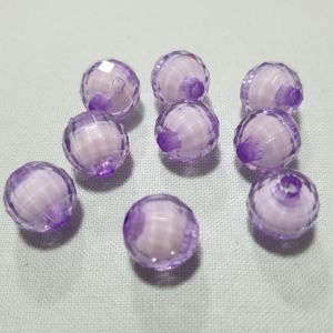 ลูกปัด ทับทิม 12 มิล (25 เม็ด) ทับทิมกรอบ  ลูกปัดเหลี่ยม ลูกปัดมีรู ลูกปัดทับทิม