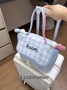 Vertical Large Capacity Partition Waterproof Multifunctional Cosmetic Bag