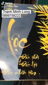 Tranh treo tường-tranh tráng gương phúc lộc thọtrang trí phòng kháchphòng thờ đẹp