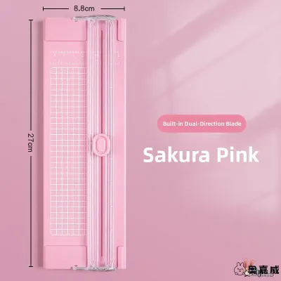 Dual-Purpose Office Paper Cutter Manual Desktop A4 Multi-Function Handcraft Paper Trimmer Portable with Ruler Paper Cutting Tool