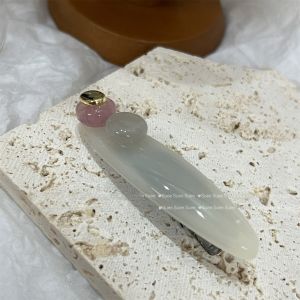 Chic Three-Color French Acetate Hair Clip Trendy Oval Bangs Beachside Clamp Unique Design Hair Accessories for Women