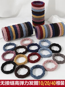 ยางรัดผมแบบไม่มีรอยต่อ ยืดหยุ่นสูง ทนทาน ยางรัดผมสำหรับผู้หญิง สไตล์พื้นฐาน เครื่องประดับผมแฟชั่น ยางรัดผมแบบหนัง