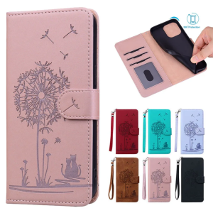 Dandelion Flip Leather Phone Case For Redmi Note 13 Pro Plus 4G 5G 13C 12 Card Holder Stand Book Cover