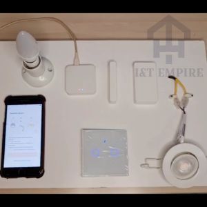 I&T EMPIRE_Tuya Smart WIFI Door Sensor Window Open Closed Detector Alarm Smart Home Security Sensor Smart Life APP_Alexa Google