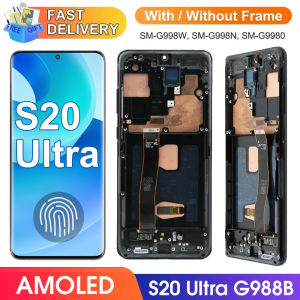 S20 Ultra AMOLED Screen Display Assembly for Samsung Galaxy S20 Ultra G988B G988B/DS Lcd Display Digitial Touch Screen Parts