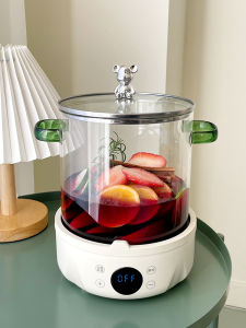 Transparent High Borosilicate Glass Stove Top Soup Pot Electric Ceramic Range Cookware High Temperature Resistant Health Pot Slow Cooker