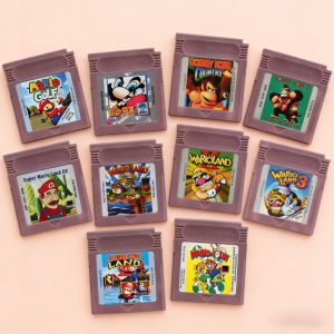 Bandai | Mari0 Series GBC 16 Bit Game Video Game Cartridge Console Card Wario Land Donkey Kong Wario Land 2 Yoshi For GBC/GBA