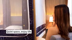 Three Door Mosquito Net for Double Bed Household zipper with Bed Curtain  light shielding for Babies Kelambu Katil Kelambu Gantung Netting 蚊帐