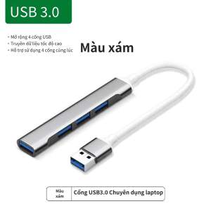 HUB Bộ chia bộ sạc USB3.0 Type C tốc độ cao cho máy tính xách tay PC điện thoại