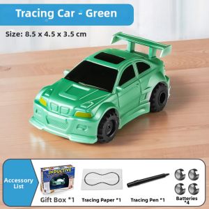 Draw and Follow Race Car Electric Toy