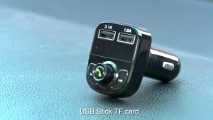 ข้ามพรมแดนขายส่งรถ mp3 เครื่องเล่นบลูทู ธ รถใหม่ชาร์จเครื่องส่งสัญญาณ fm บลูทู ธ แฮนด์ฟรีUSB ที่ชาร์จในรถยนต์ เครื่องเล่น Mp3