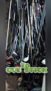 Tako ng Pool Standard Size FIBER BLUE TIP Cue Stick for Pinoy Poo(Tako Sa Pool) Gawa sa 2nd hand Golf Stick 1pc