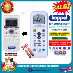 KOPPEL AIRCON Remote Replacement [**Mag Basa B4 Umorder**] Ready to USE Universal for KOPPEL AIR CONDITIONER Remote Control KOPPEL Universal AC Remote KOPPEL Aircon Remote alluremarketplace2ND