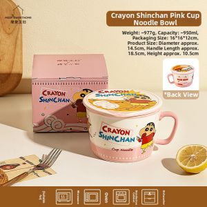 MODERN SWEETHOME | Dorm Student Large Noodle Bowl With Lid