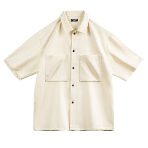 MADEN | Oversized Casual Shirt with Texture Male Summer