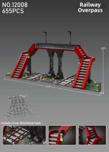 Mould King | China Railway Bridge Roller Coaster Scene Building Block Toy