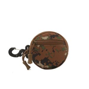 กระเป๋าใส่เหรียญแบบพกพา กระเป๋าใส่กุญแจ กระเป๋าใส่หูฟังลายพราง กระเป๋าใส่ลิปสติก กระเป๋าใส่เหรียญ กระเป๋าทรงกลม กระเป๋าสตางค์ผ้าอ็อกซ์ฟอร์ด