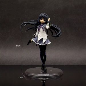 Bandai | Anime Puella Magi Madoka Magica Figure 17cm Akemi Homura Action Figural Pvc Model Kawaii Decoration Doll Kids Toy Christmas Gift