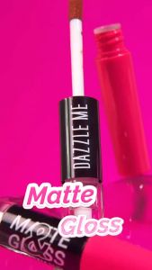 FEMME || DAZZLE ME Matte & Gloss Lip Cream Duo 2 in 1 Lip Cream for Matte And Glossy Finish Transferproof