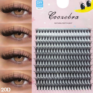 200 Cụm Mi Giả Tự Nhiên Nhẹ Nhàng Tự Làm 9-16mm Độ Cong D Lông Tổng Hợp Dùng Hàng Ngày Và Những Dịp Đặc Biệt Dành Cho Người Lớn (nam/nữ)