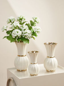 Vase Hoa Sứ Trắng Phong Cách Pháp Cổ Điển Trang Trí Bàn Ăn Phòng Khách Nhà Hàng Trang Trí Nhà Cửa Trang Trí Phòng Ngủ