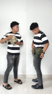 Tas Selempang Tactical Pria Waistbag Pinggang Militer Premium Cordura Kuat Awet TCL 300
